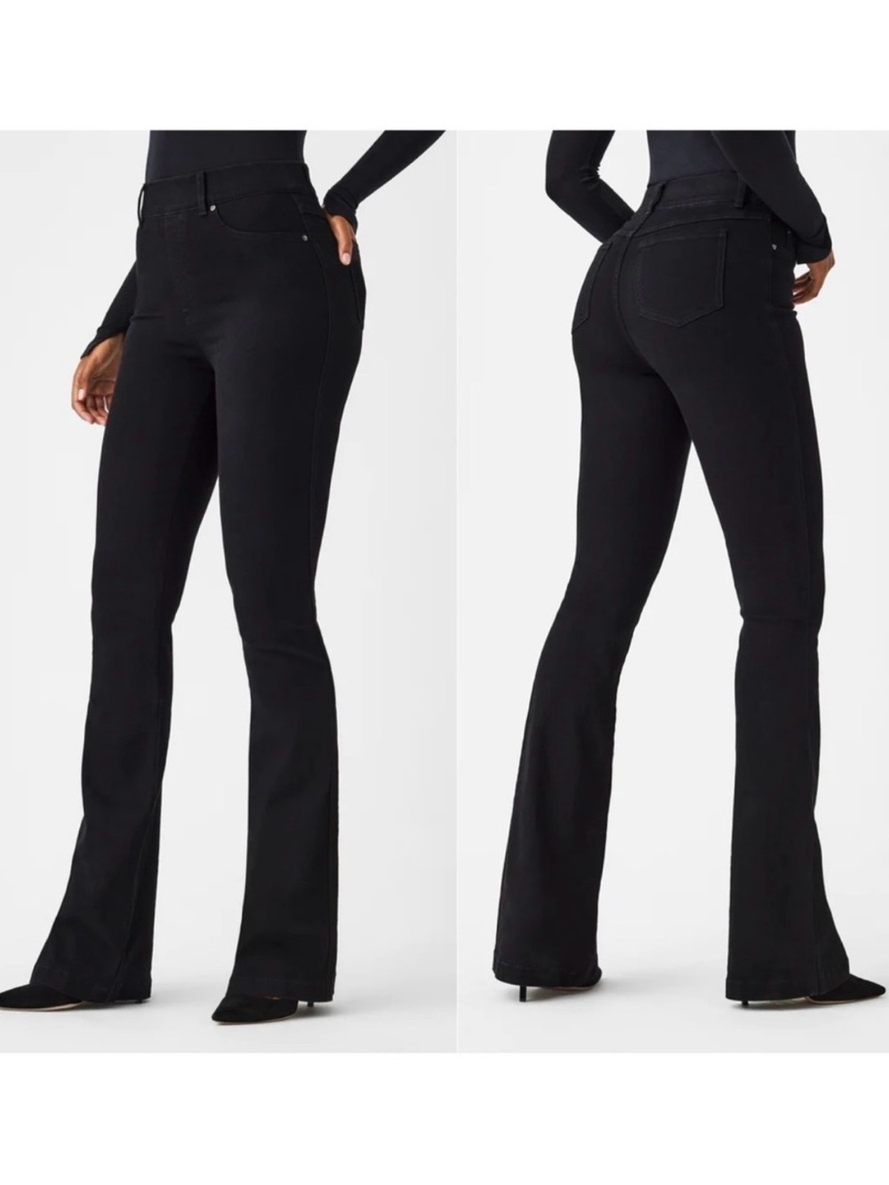 SPANX Black Flare Jeans Size Medium NWT